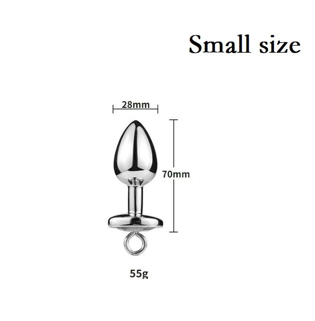 Small Medium Large Butt plug Pearl Nipple Clamps