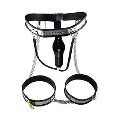 Metal chastity belt for female