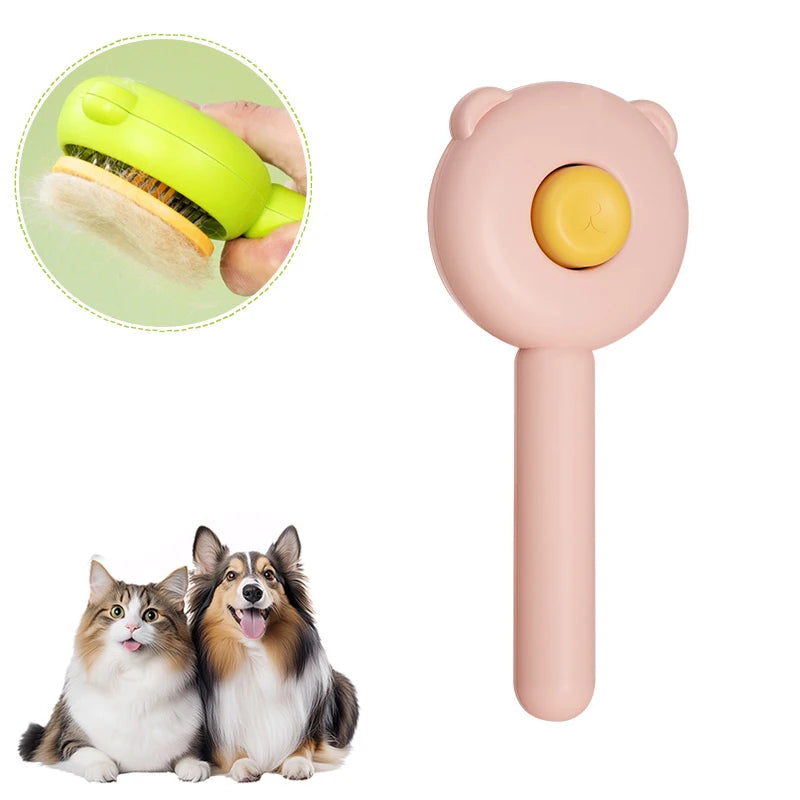 Self-Cleaning Pet Grooming Brush