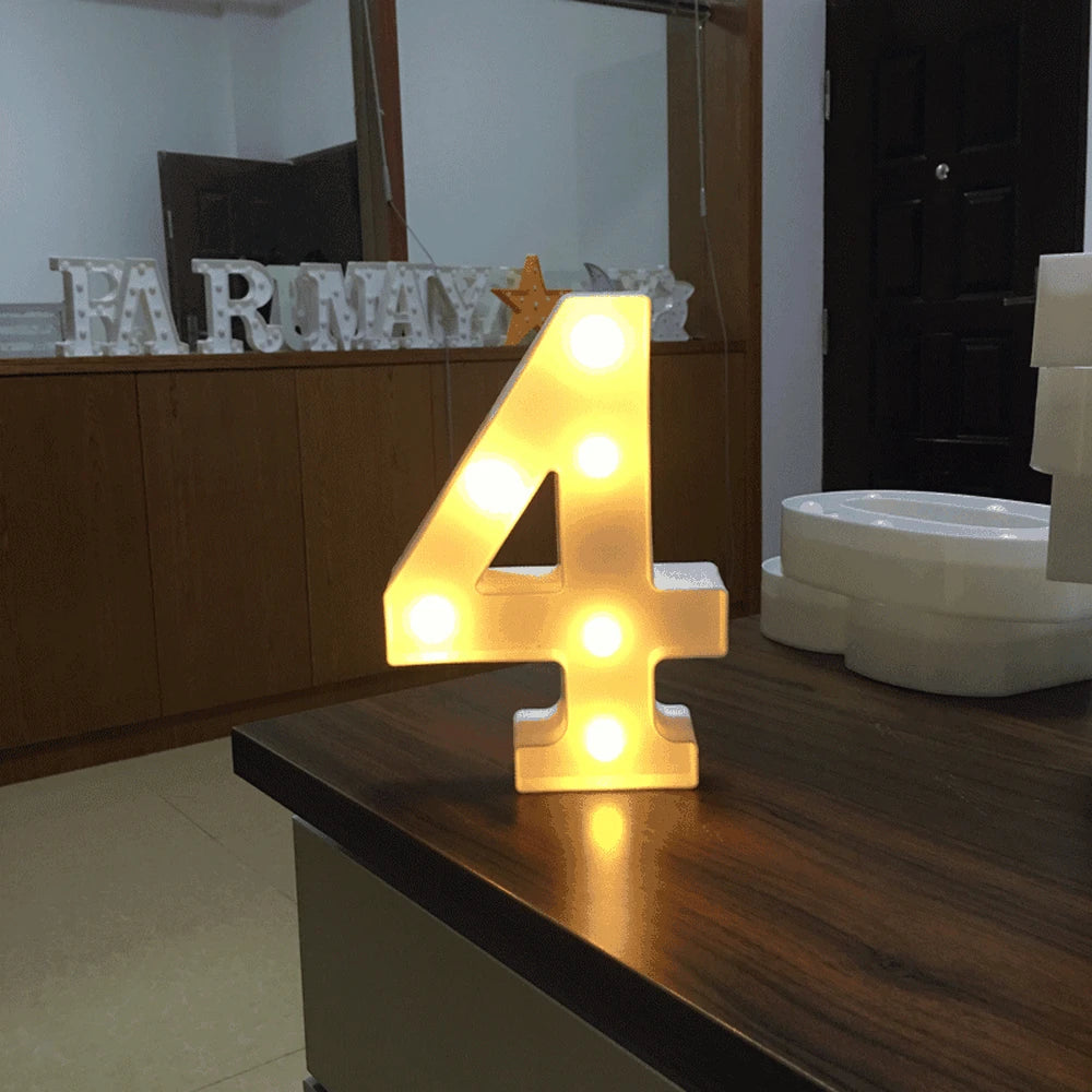 Luminous Number Lamp