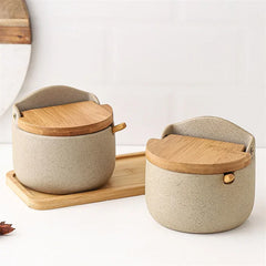 Japanese Style Ceramic Seasoning Jar
