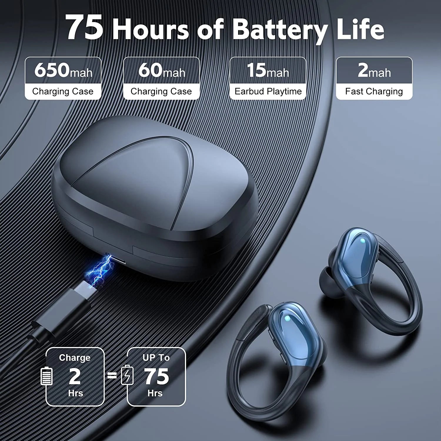 Stereo Buttons Wireless Headphones