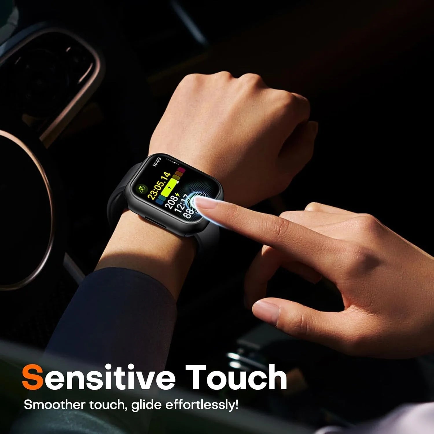 Tempered glass+Case for Apple Watch