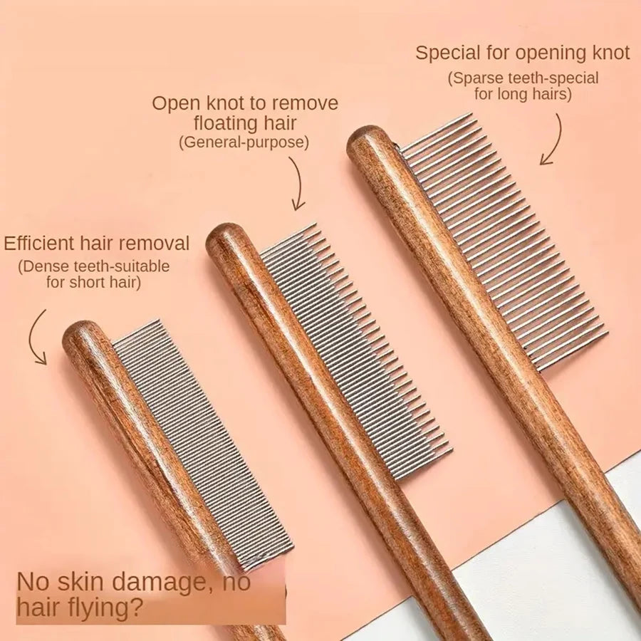 Pet  Solid Wood Comb