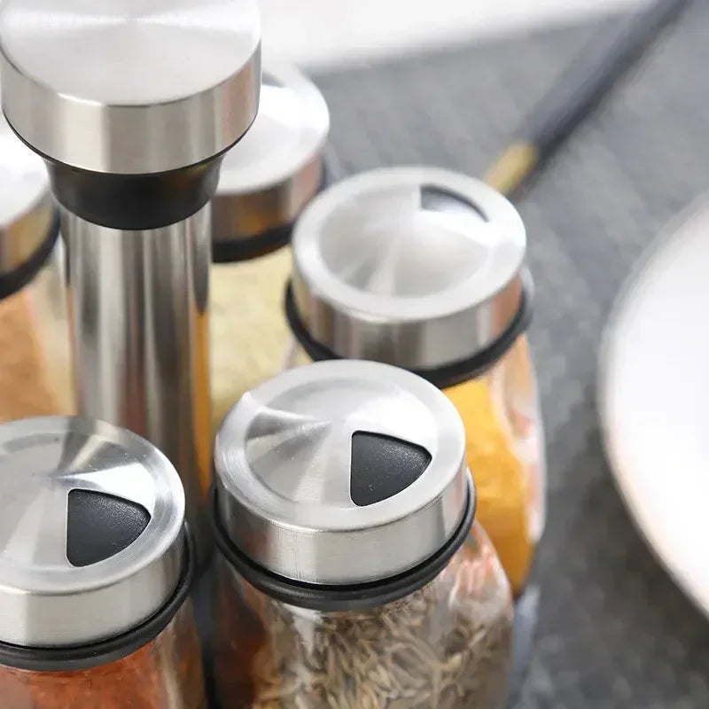 Bottle Glass Jar and Spice Jar