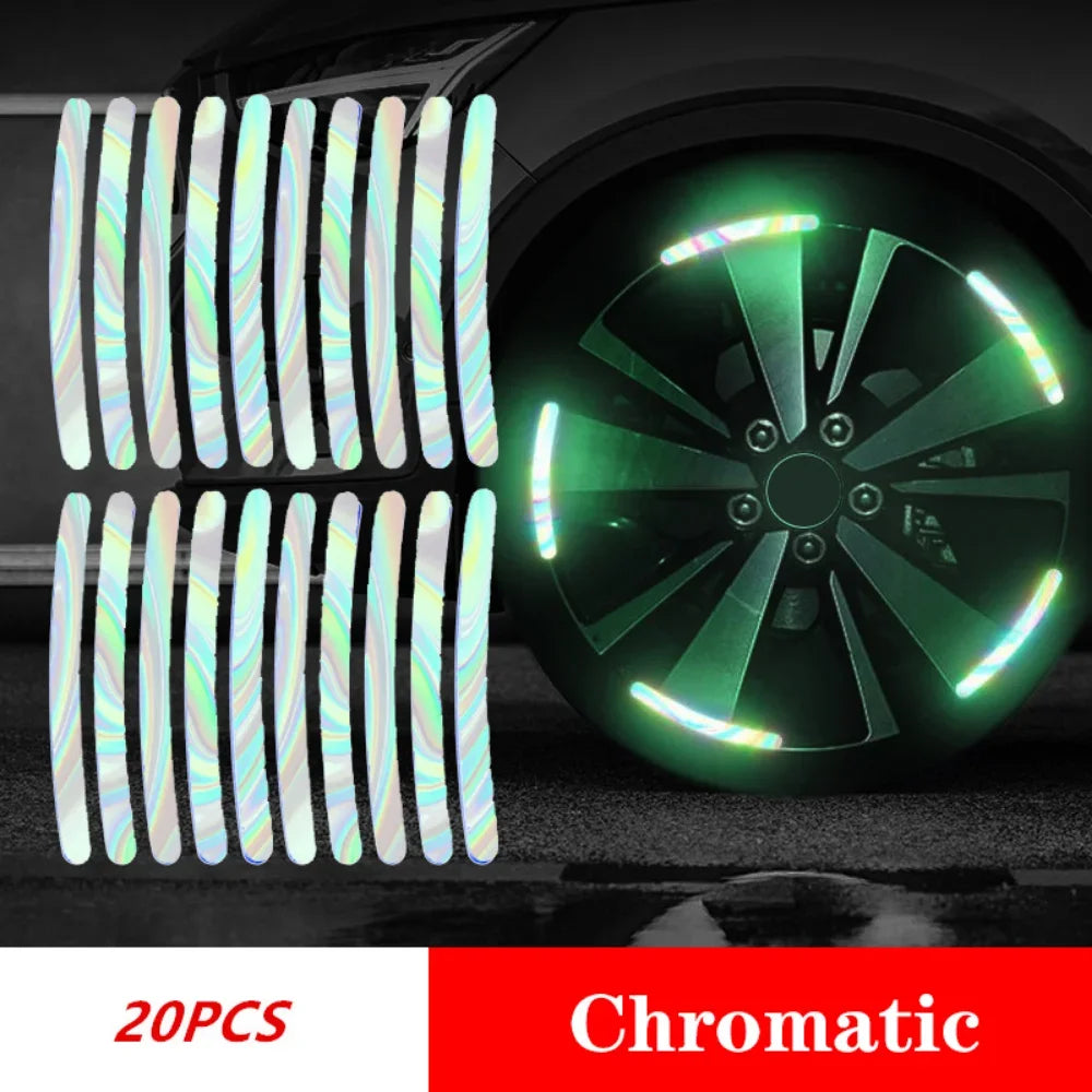 Car Wheel Hub Reflective Stripes