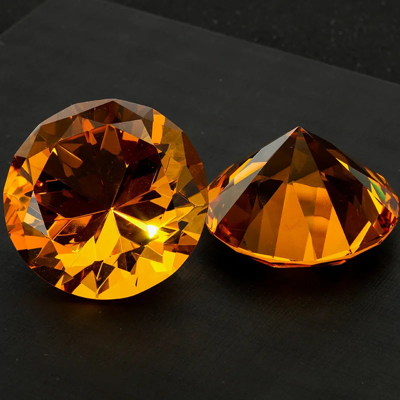 Crystal Diamond Shaped Paperweight
