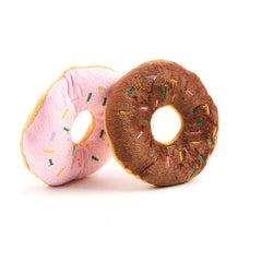 Soft Donuts Plush Dog Toy