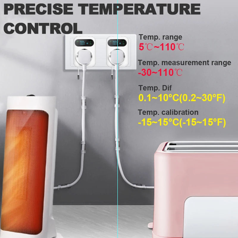 Digital Thermostat Outlet Plug