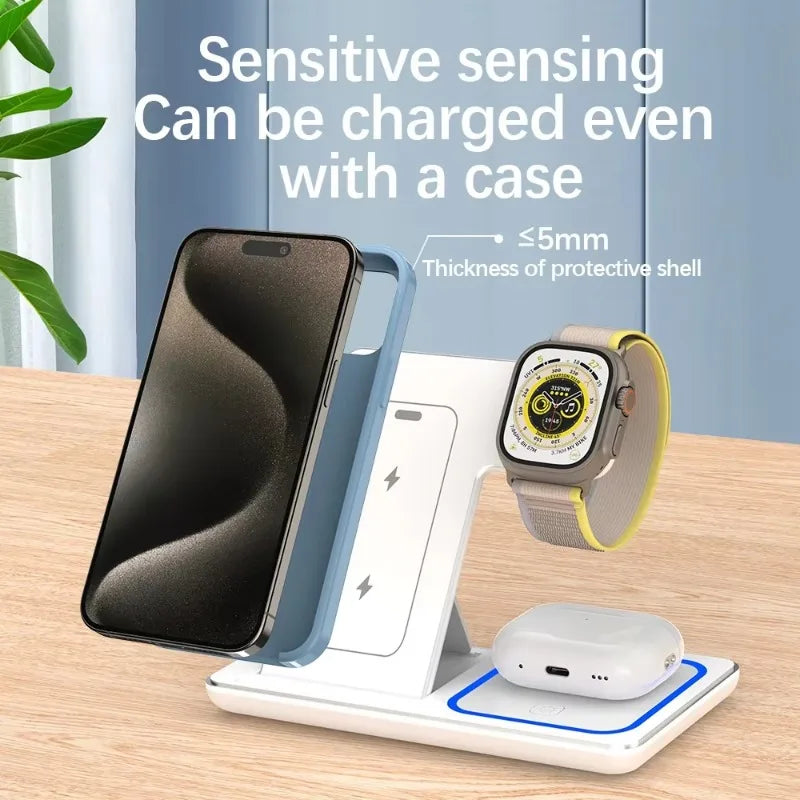 3 in 1 Wireless Charger Holder