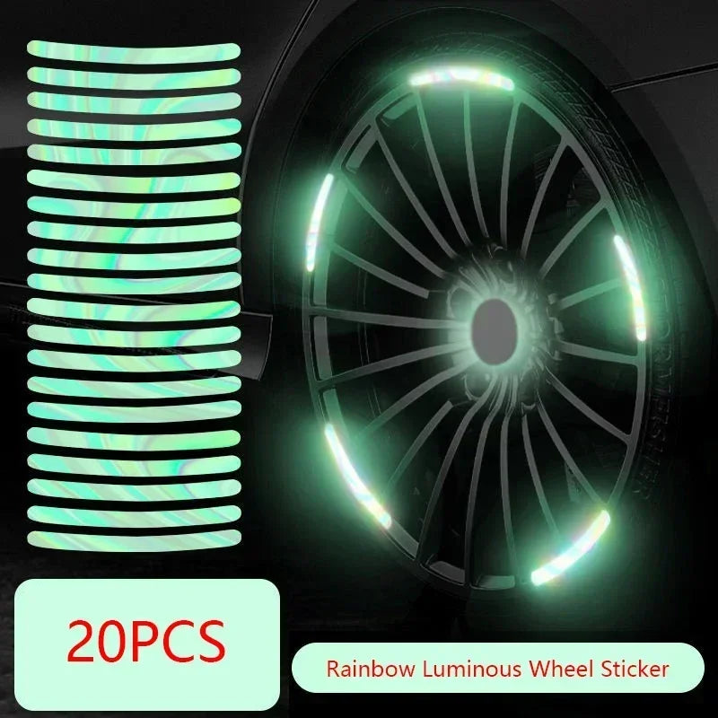 Car Wheel  Stripes Sticker