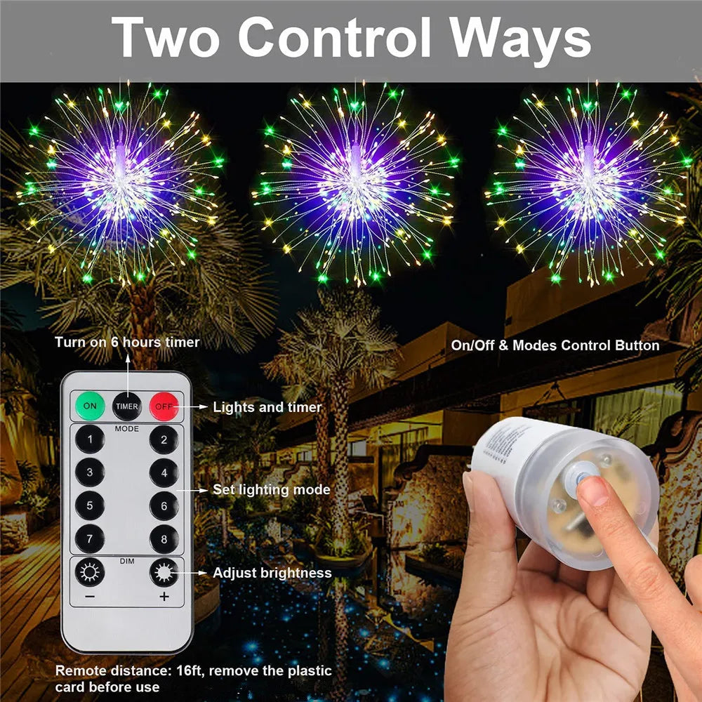 LED Copper Wire Firework Lights