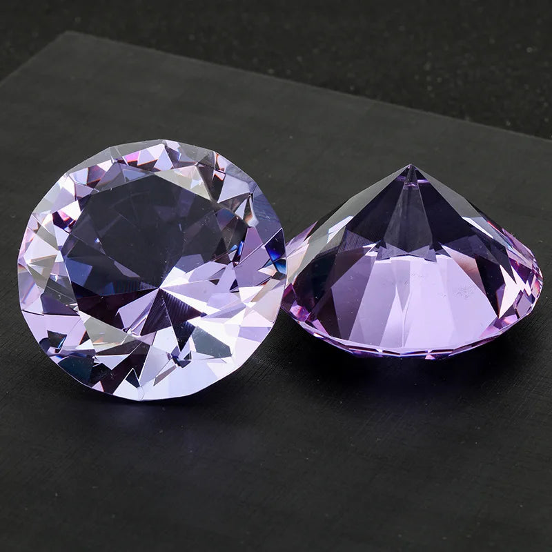 Crystal Diamond Shaped Paperweight