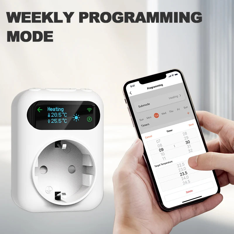 Digital Thermostat Outlet Plug