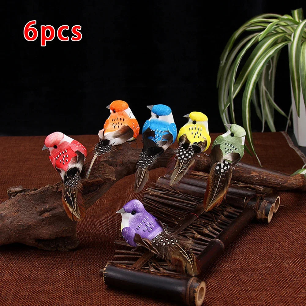 6 X Artificial Birds Fake