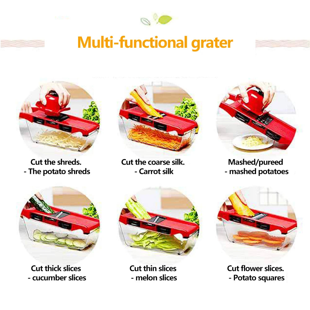 Vegetable Cutter with Steel Blade Slicer