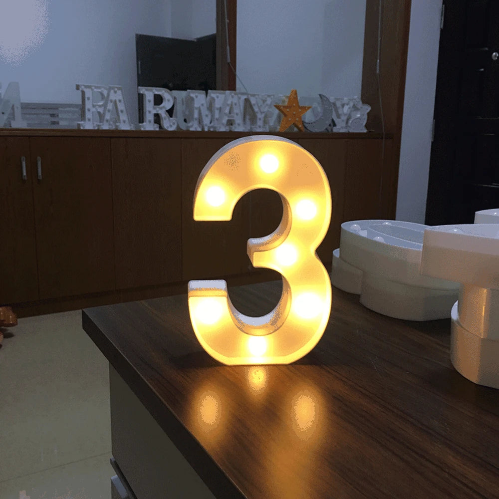 Luminous Number Lamp