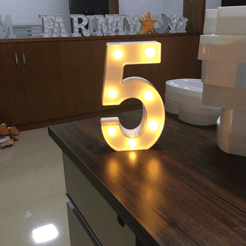 Luminous Number Lamp