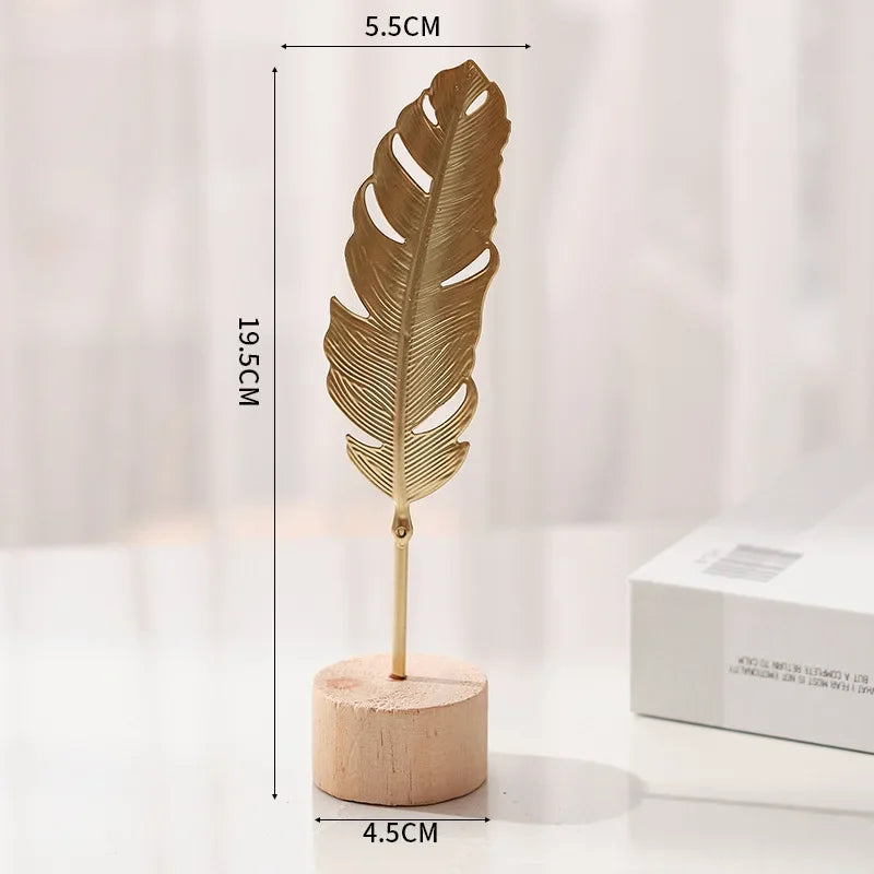 1pcs Golden Ginkgo Leaf