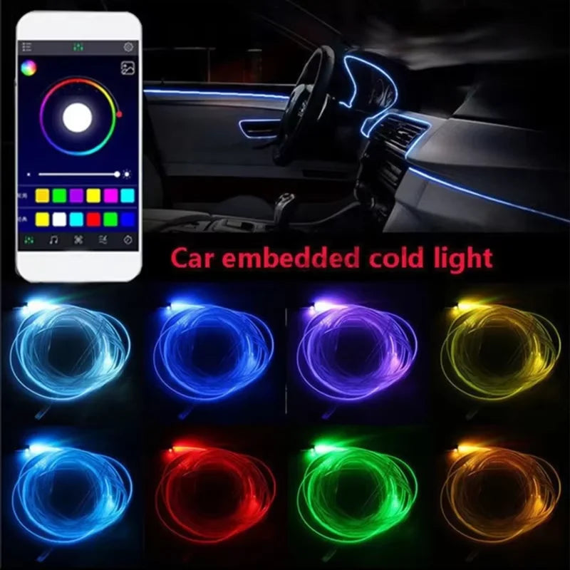 6 in 1 Led Car Interior  Strips Light