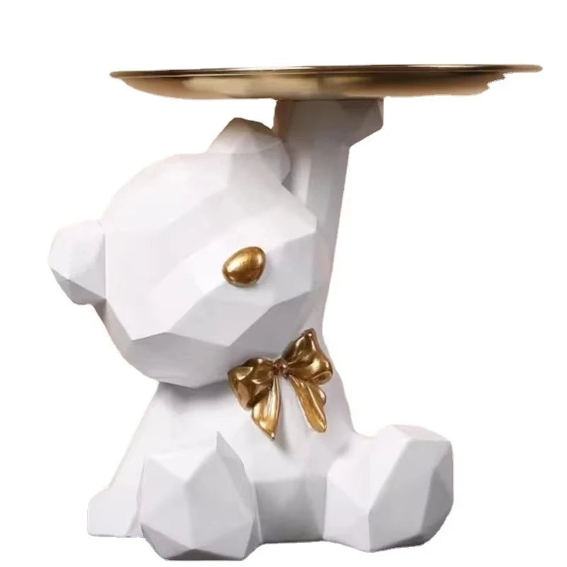 Resin Geometric Bear
