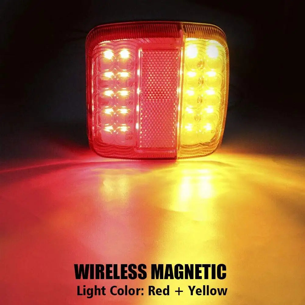 Wireless Magnetic Trailer Tail Light +  RV Trailer Adapter