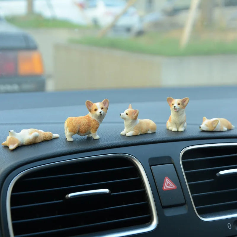 Mini Corgi  Decoration Resin Crafts