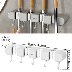 Mop Holder with Hooks