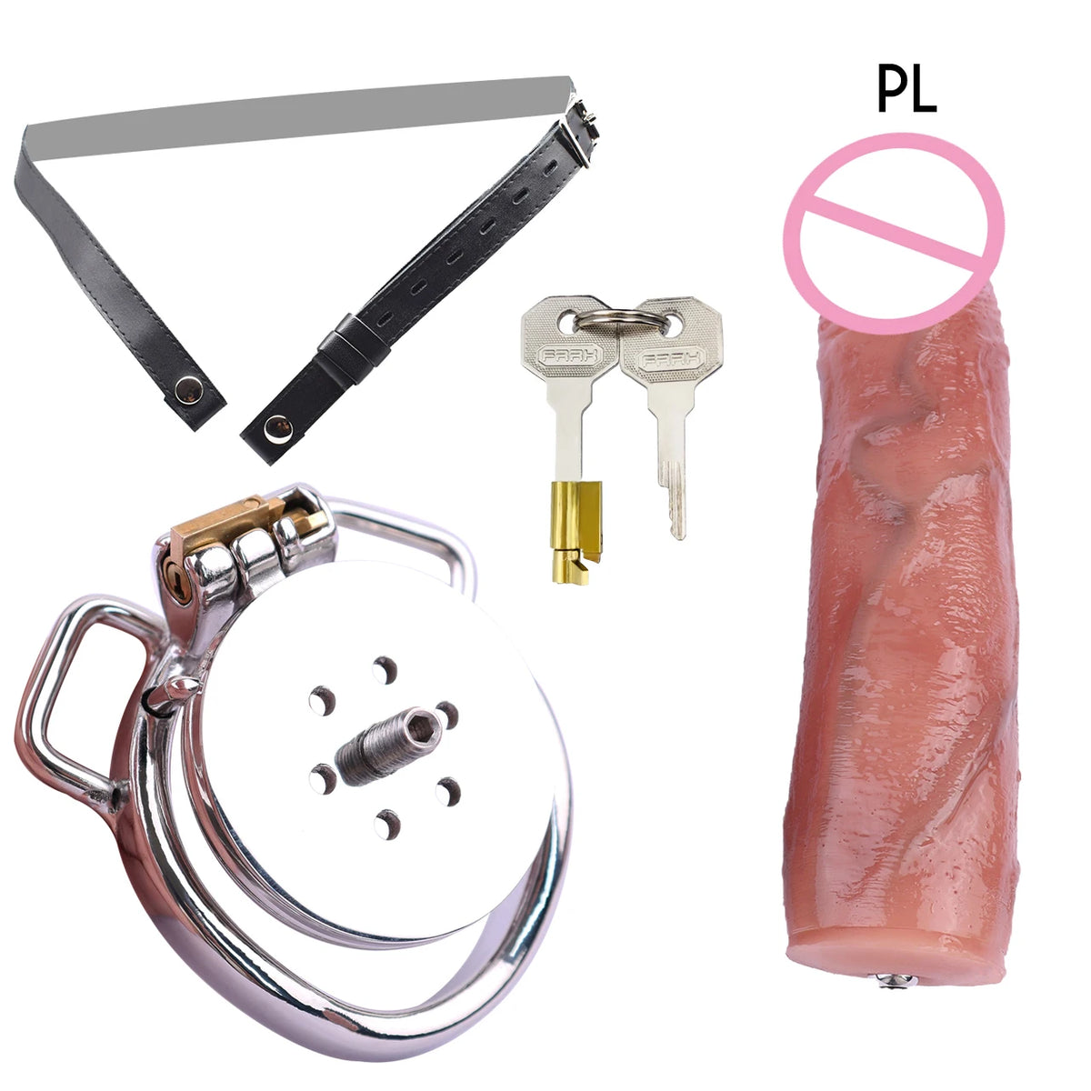 Flat Chastity Cage
