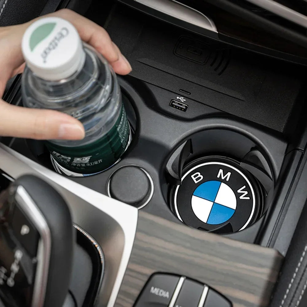 2PCS Car Cup Mat FOR BMW