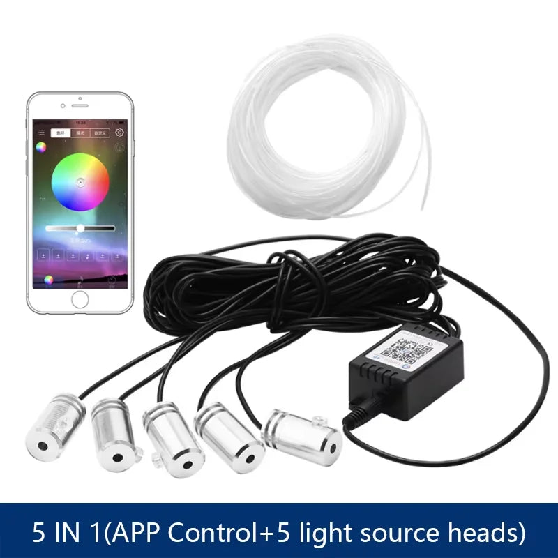 6 in 1 Led Car Interior  Strips Light