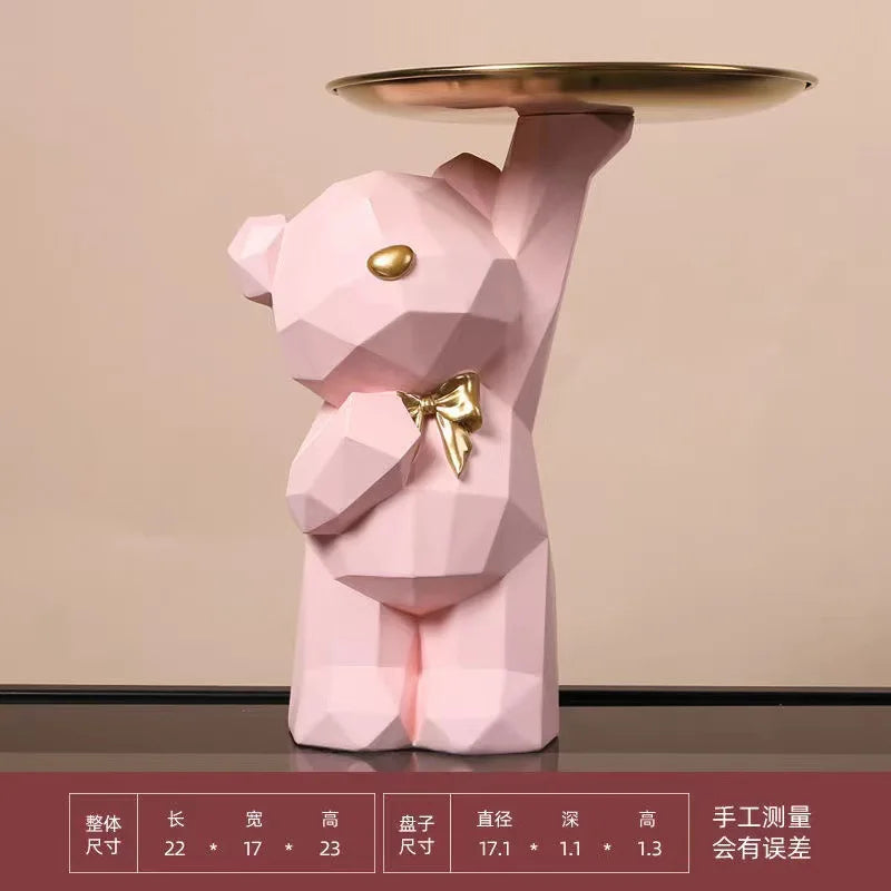Resin Geometric Bear