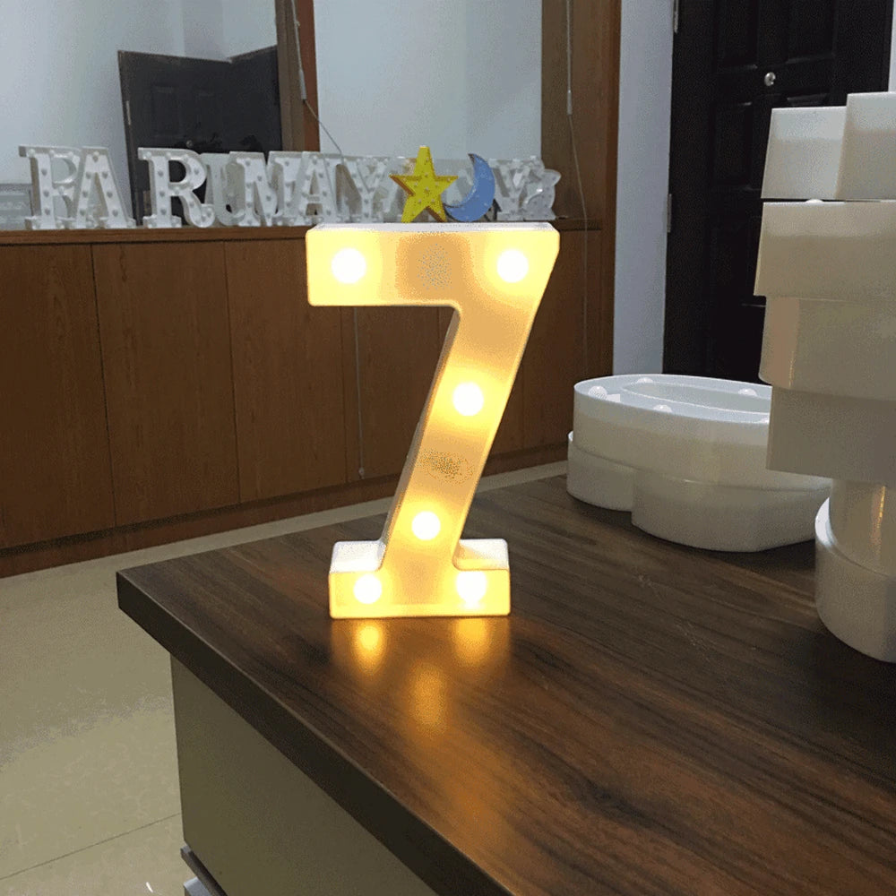 Luminous Number Lamp