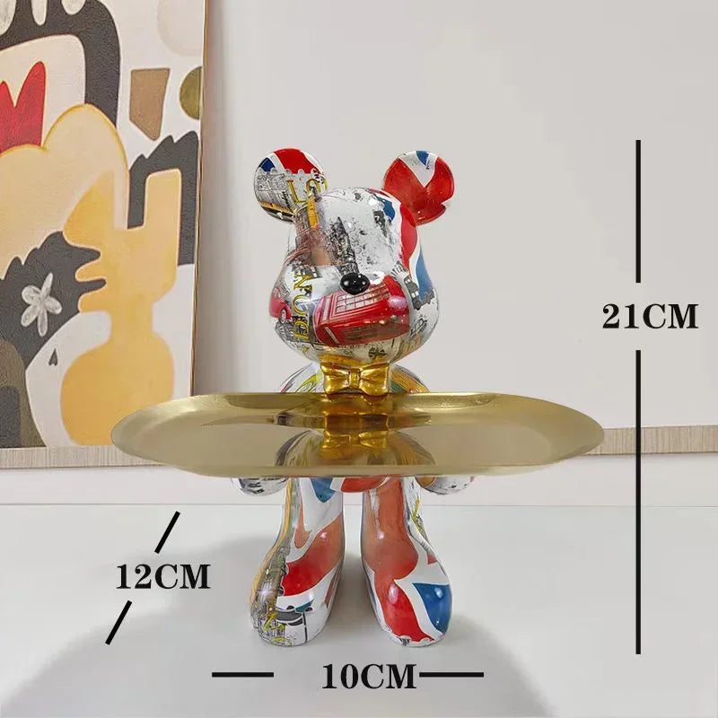 21cm Graffiti Bear Ornament