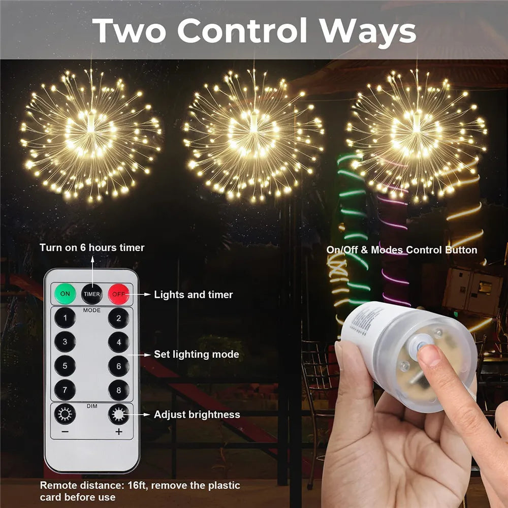 LED Copper Wire Firework Lights