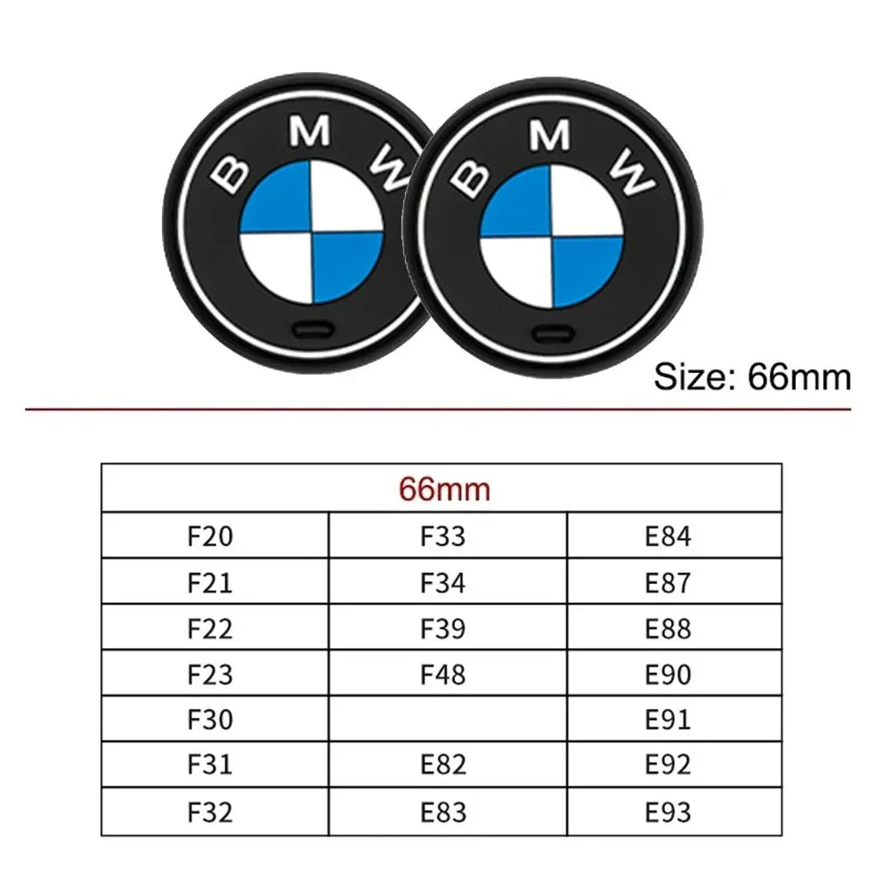 2PCS Car Cup Mat FOR BMW