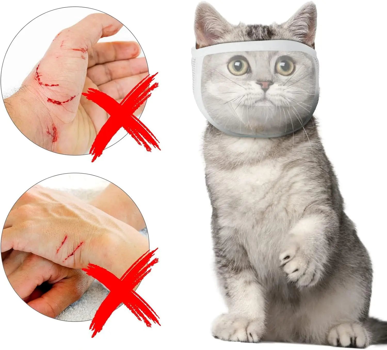 Cat Anti Bite Muzzles Helmet