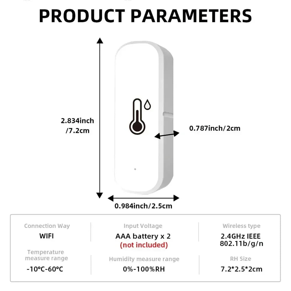 Smart WIFI Temperature Humidity Sensor