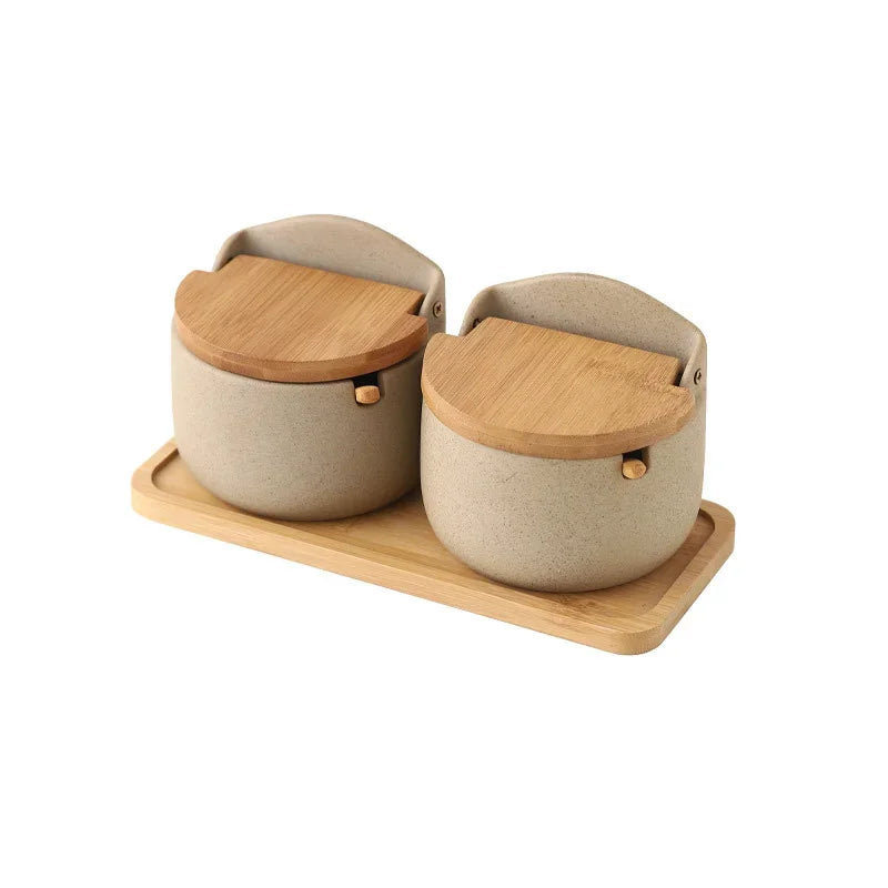 Japanese Style Ceramic Seasoning Jar