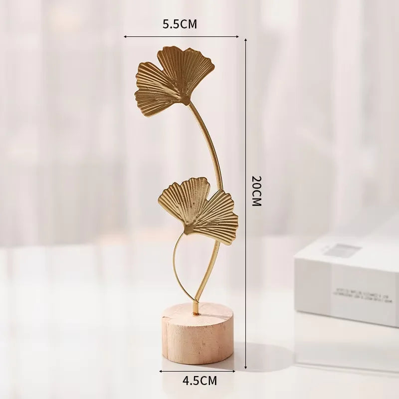 1pcs Golden Ginkgo Leaf