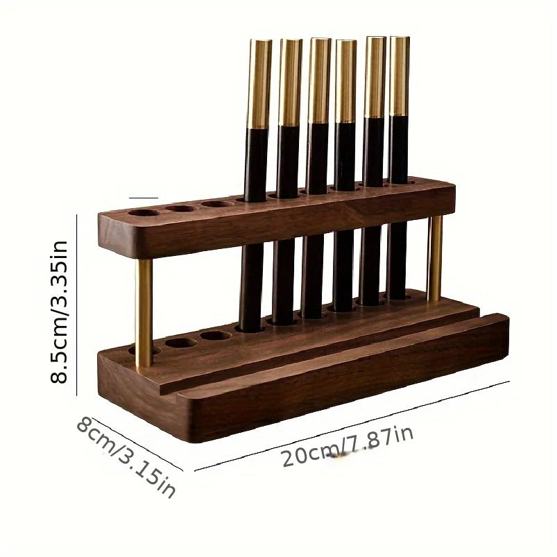 Walnut Wood Desk Organizer