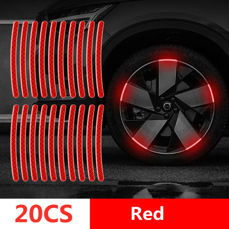 Car Wheel Hub Reflective Stripes