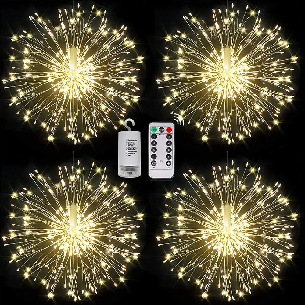 LED Copper Wire Firework Lights